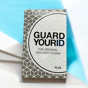 Security Stamp/ guard  your ID. black Ink